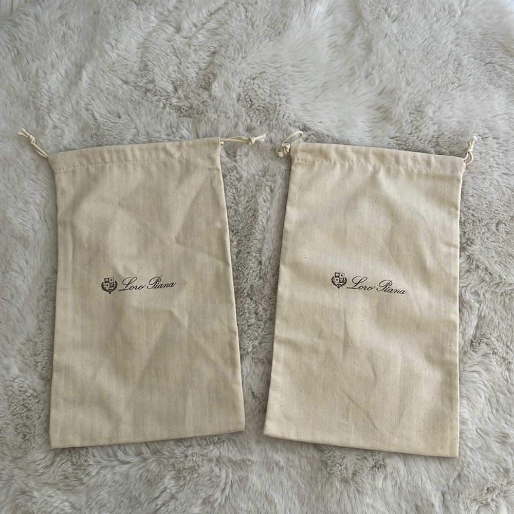Loro Piana Set of 2 Dust Bags
Size: 13x8 inches